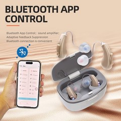 Hearing Aids For Seniors Rechargeable Bluetooth With App Hearing Test Music