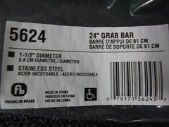 New Franklin Brass 5624 1-1/2″ X 24″ Grab Bar Stainless Steel 29WJ19 (S)