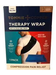 Tommie Copper Compression Therapy Wrap Lower Back Shoulder Black 2XL-3XL