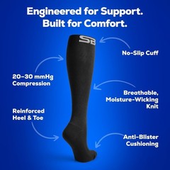 Lightweight 20-30mmHg Compression Socks for Men & Women – Pain Relief & Comfort