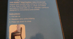CVS Health Vinyl Ring Cushion, Personal Care new in pkg.