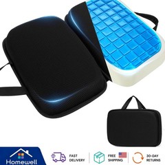 Foldable Gel Memory Foam Seat Cushion – Ideal for Office Chairs & Air Travel