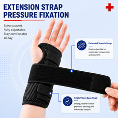 Wrist Support Brace & Compression Glove Kit – Carpal Tunnel, Arthritis Relief