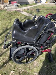 NICE! Quickie Iris Tilt-In-Space Manual Transport Rehab Wheelchair