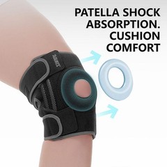 Aolikes 1pcs Knee Brace for Women & Men with Side Stabilizers, Patella Knee Brac
