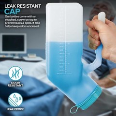 Male Urine Bottles 2 Pack (35 oz), Portable Urinals for Men Spill Proof Nighttim
