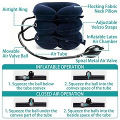 Inflatable Neck Stretcher – Adjustable Neck Pillow for Pain Relief