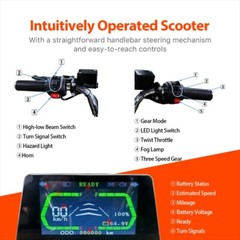 4 Wheel Fully Enclosed Mobility Scooter 1500W 3-Speed 40 mile 660lb Capatity