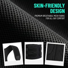 SUJEB Posture Corrector for Women and Men, Invisible Full Back Support Black