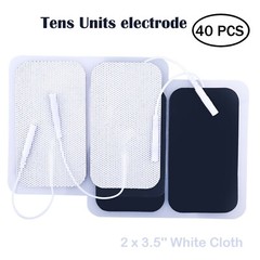 T-E-N-S Unit Replacement Pads Large Electrodes Rectangular Pads 40 Pcs 2″ x 3.5″