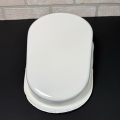 Vintage Jones Fracture Bed Pan No. 70010 Enamelware Porcelain W/ Original Box