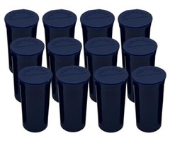 12 Multi-Use 13 Dram Pop Top Empty Pill Containers, Waterproof Airtight Plastic