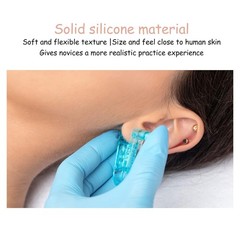 Silicone Ear Model 1 Pair Soft Model, Human Flexible Fake Ear…