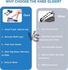 Knee Glide Physical Therapy Leg Exerciser for Knee and Hip Replacement Recovery