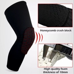Compression Knee Support Pads Crashproof Protector Basketball Leg Sleeve Brace