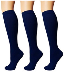 (3 Pairs) Compression Socks Knee High 15-20mmHg Graduated Support Men’s Women’s