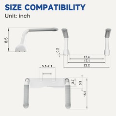 Safety Rails for Seniors, Heavy Duty Rails with Foldable Handles, Space-Savin…