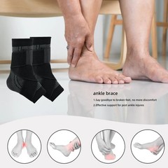 Ankle Support Brace Compression Sleeve Plantar Fasciitis Pain Relief Foot Wrap