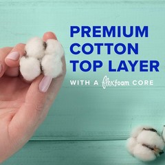 Always Pure Cotton FlexFoam Pads, Extra Heavy Overnight Absorbency, 54 Count