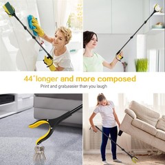 44 Inch Extra Long Grabber Reacher Tool，Foldable Trash Pick Up Stick for Seni…