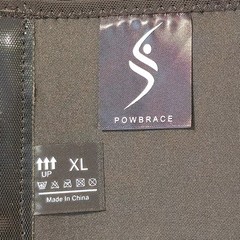 Size XL Powbrace Back Brace-NIOB-Polyester, EVA, Nylon Blend-Cool, Comfy Fit