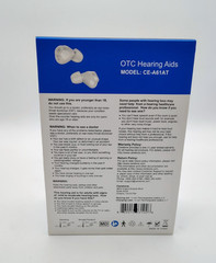 Ceretone Fusion OTC Hearing Aids (CE-A61AT) w/ Charge Case + Cable, Eartips USED