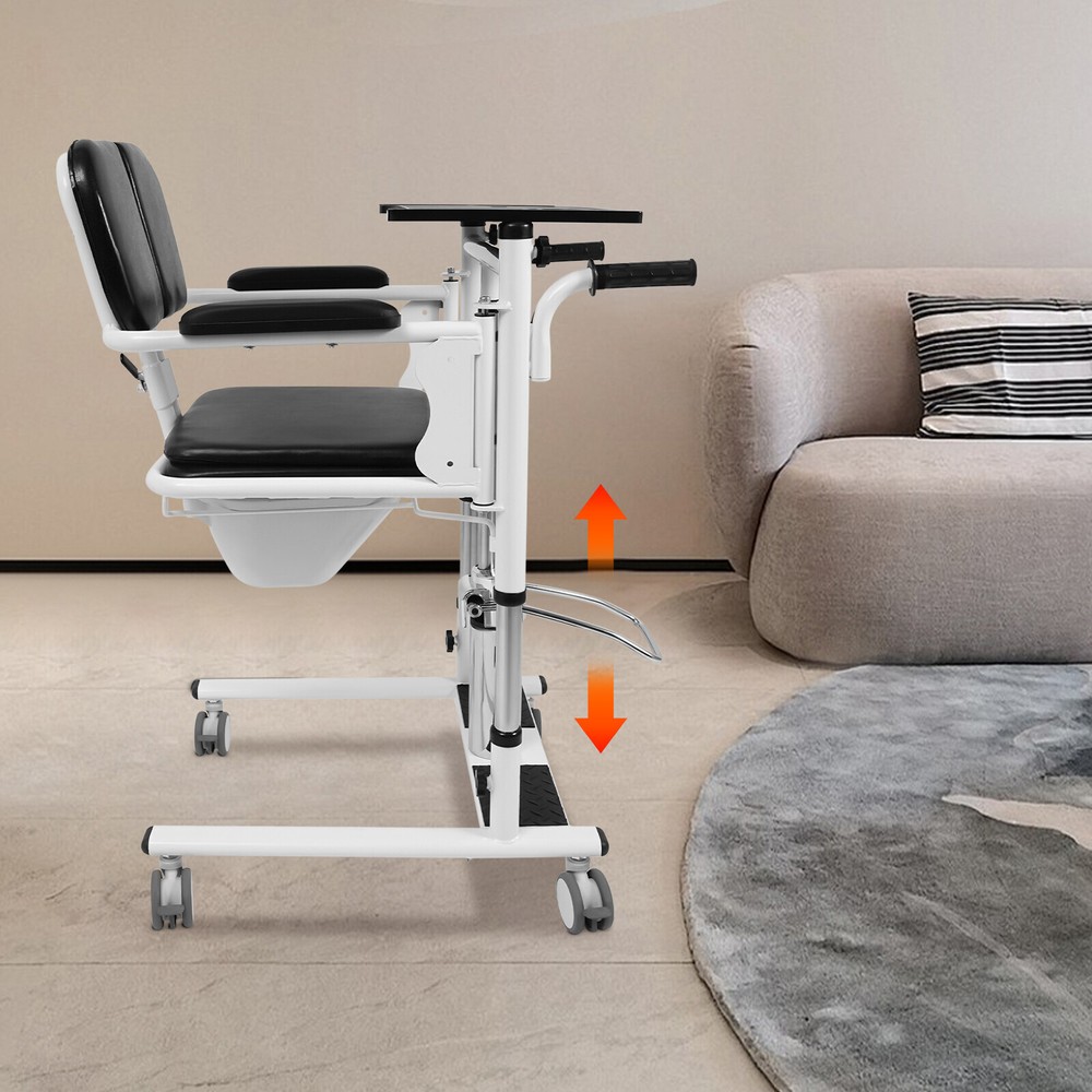 330LB Hydraulic Patient Lift Transfer Chair Mobility Elderly Aid Wheelchair Lift