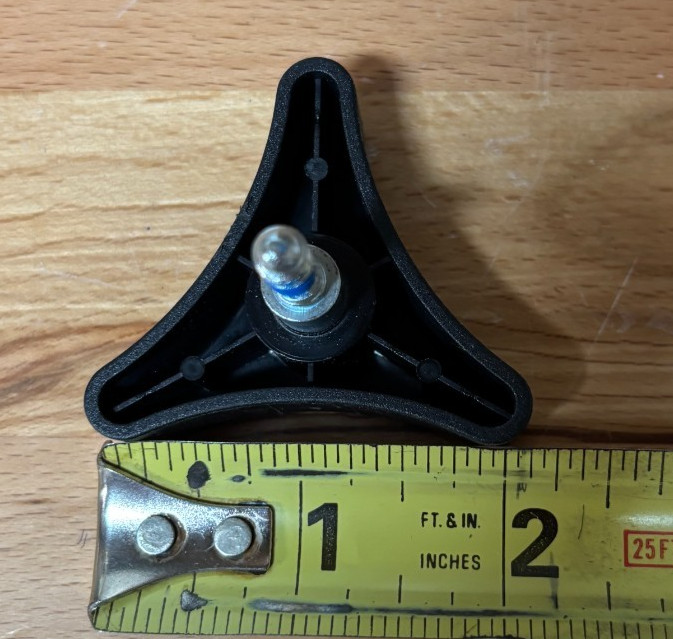 Medline Model RLKD-150S-6B Triangular knob replacement part (New OEM)