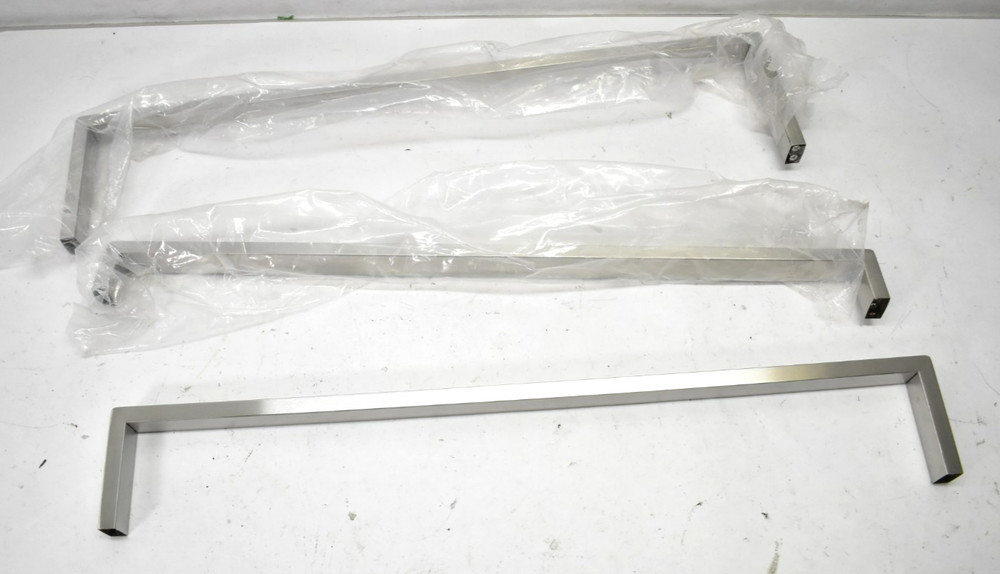 Lot of 3 24″ Grab Bars Brushed Nickel Finish NO HARDWARE Wall Mounted Set