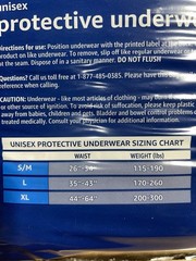 Amazon Basics Unisex Protective Underwear 64 Count Overnight Small/Medium White