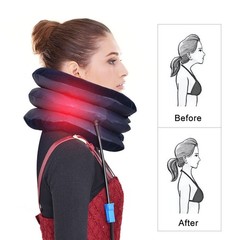 Cervical Neck Traction Device Inflatable & Adjustable Neck Stretcher Neck NEW