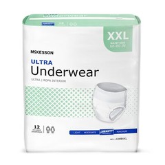 McKesson Adult Disposable Pull On Underwear Diapers XXL Heavy Absorbency 48 Ct