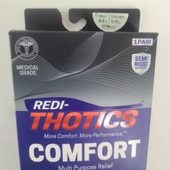 Redi-Thotics Comfort Orthotic Insoles Semi Rigid D Mens 9-9.5 Womens 10-10.5