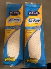 2 Dr Scholl’s Air-Pillo Insoles Ultra Soft w Cooling Vents Mens 7-13 Womens 5-10