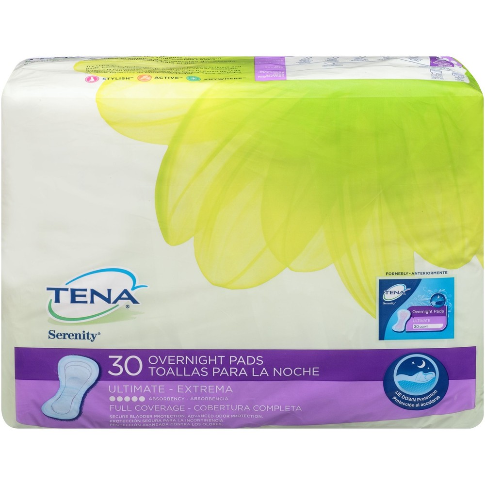 Tena Serenity Ultimate Overnight Pads 30 Ct