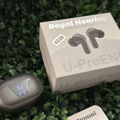 Royal Hearing Bluetooth Hearing Aids Black U-PRO ENC Hearing Enhancement Earbuds
