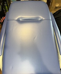 Lumex 574G Three 3 Position Recliner Geri Chair Royal Blue # 574G427 SOLD AS USE