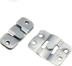 20 Pcs Sectional Couch Connectors Furniture Interlocking, Metal 44x19mm