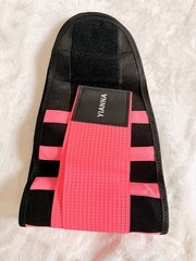 YIANNA Back Brace Support Belt Size S Black/Pink Model 8002-Rose