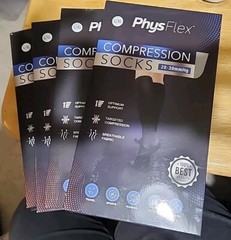 Compression Hosiery Or Compression Socks For Men or Women. 4 PAIR. Size L/XL