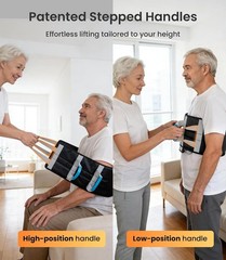 Transfer Sling Gait Belt Padded Handles Non-Slip 330lb Patient Lift Assist