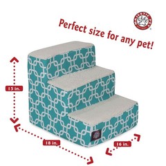 Majestic Pet Portable Pet Stairs Soft Sherpa Steps Foam Feeling Steps For Dogs