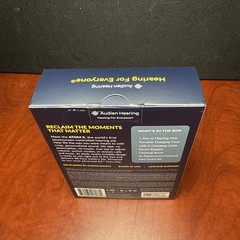 AUDIEN HEARING ATOM X RECHARGEABLE OTC HEARING AIDS BRAND NEW BLUETOOTH (0880)