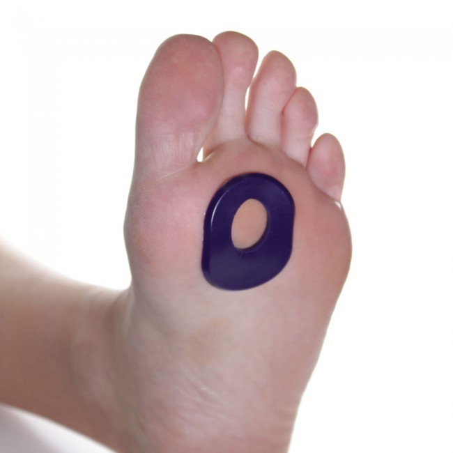 Gel Ball Oval Callus Pad, 2 Pair, Self-Sticking and Re-Usable Cushions