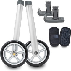 Top Glides 5″ Walker Wheels Kit with GlidePads & Universal Ski Glides, 6-Piec…
