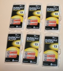 Duracell Activair Mercury Free Hearing Aid Batteries Size 13 Exp 2028 (48 TOTAL)