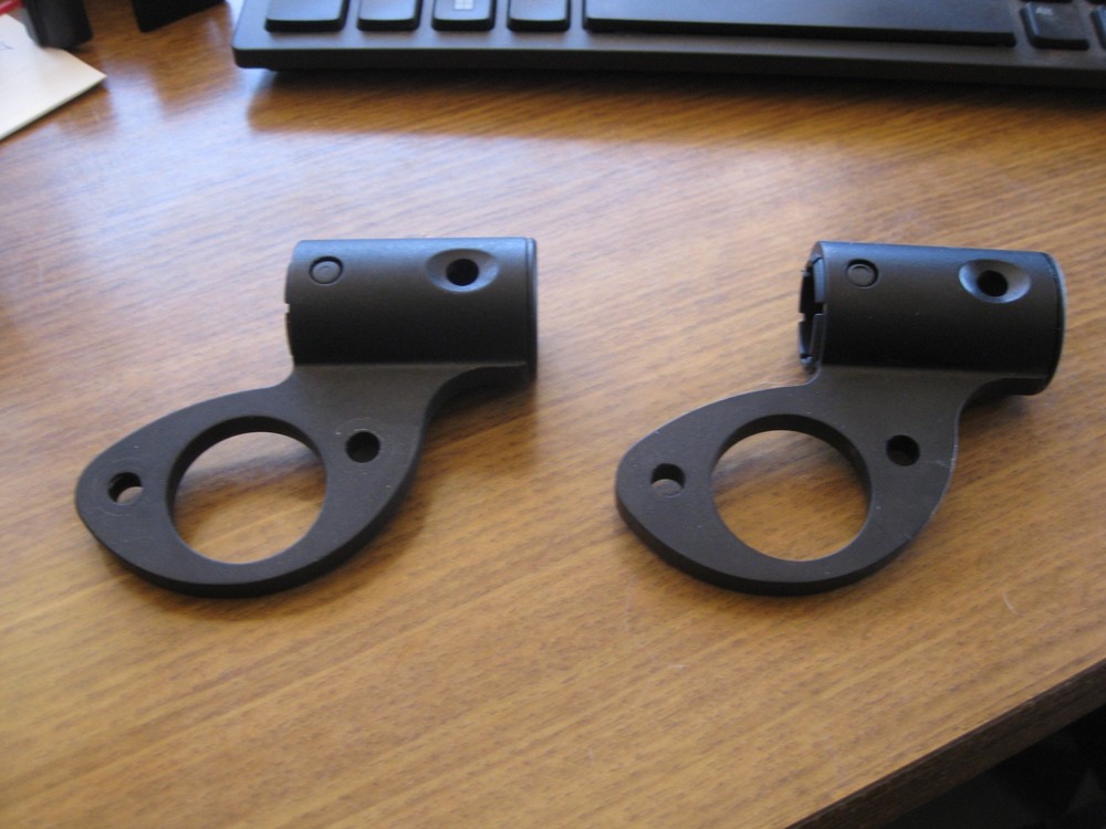 Ki Mobility Ethos Wheelchair Anti-Tip Tube Receivers Mounts OEM Wheelie Bars