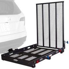 500lbs Wheelchair Hitch Carrier Mobility Electric Scooter Loading Ramp