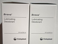 Two Coloplast 12061 Brava® Lubricating Deodorant 8 fl. oz EXP 2028
