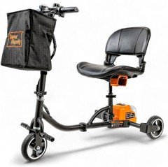 Compact & Reliable 3-Wheel Mobility Scooter – Supports 275 lbs, Li-Ion Battery